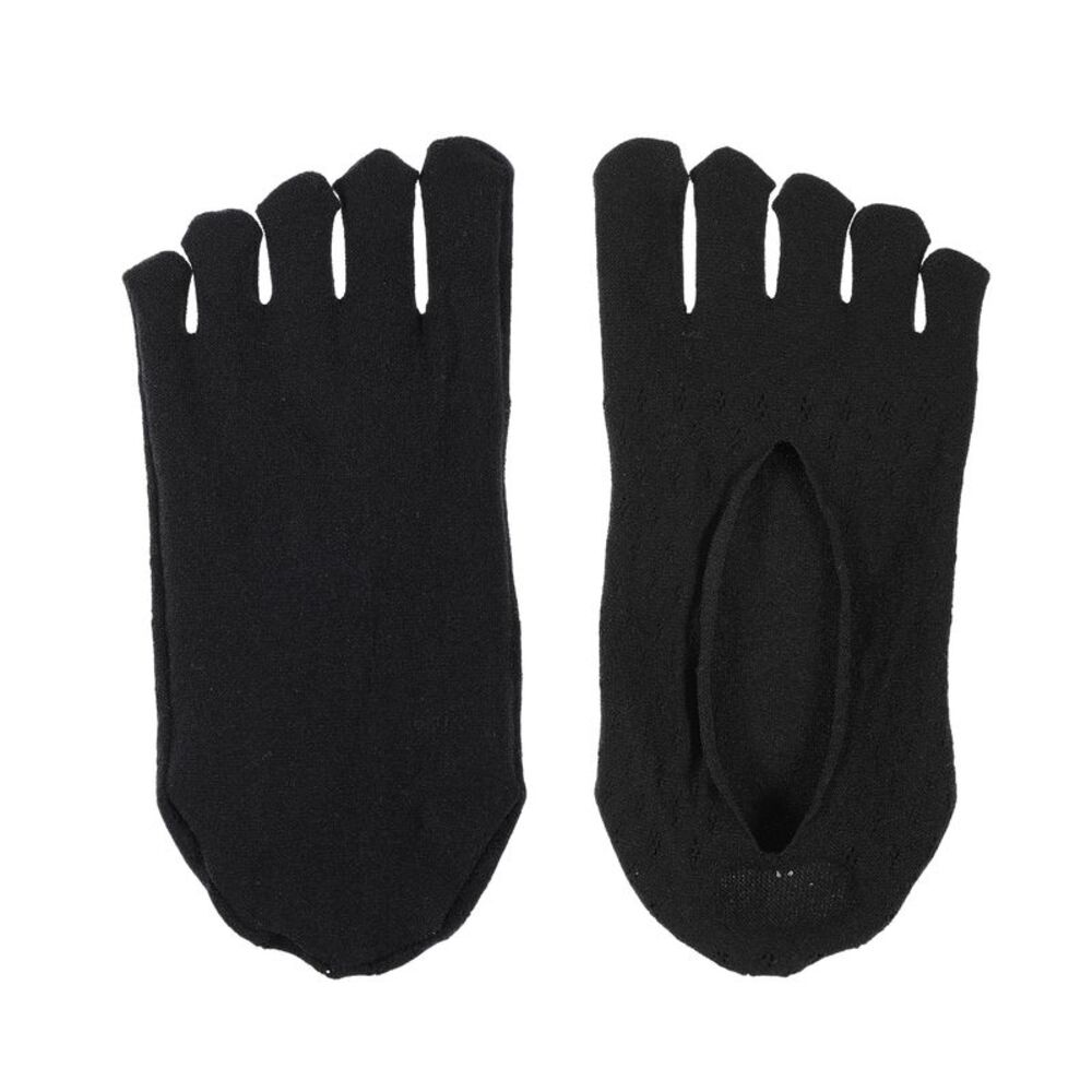 3 Pairs Invisible Hook Silk Mesh Sexy Breathable Soft Five Toe Socks Black - Picture 4 of 7